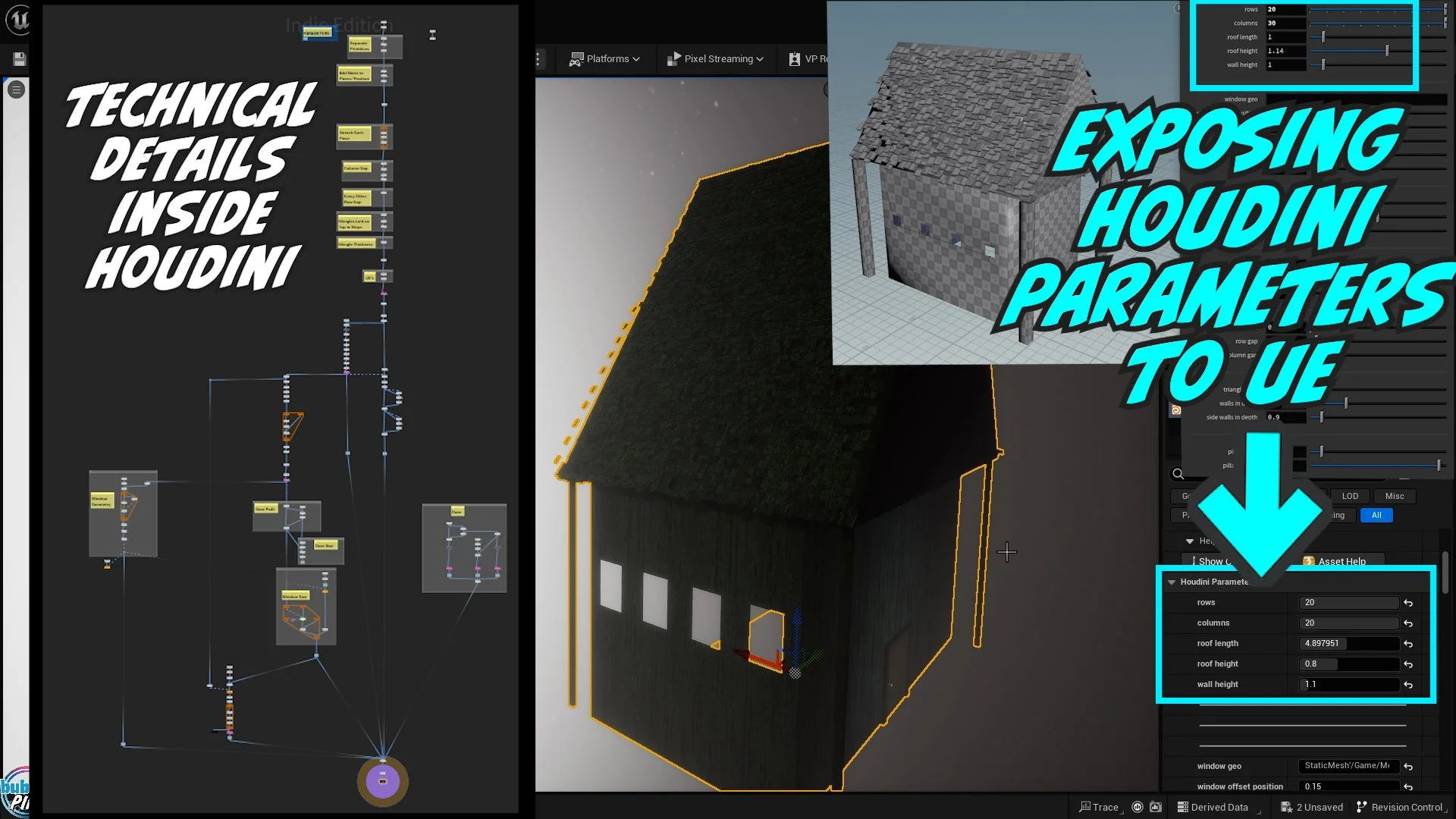 Getting into Unreal Engine 5 with Houdini - Technical VS Artistic ...