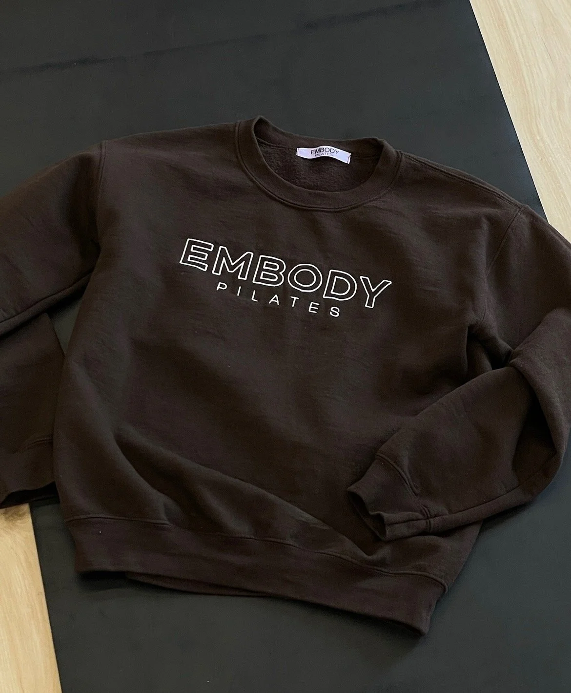 Embody Pilates Studio Pullover - Chocolate