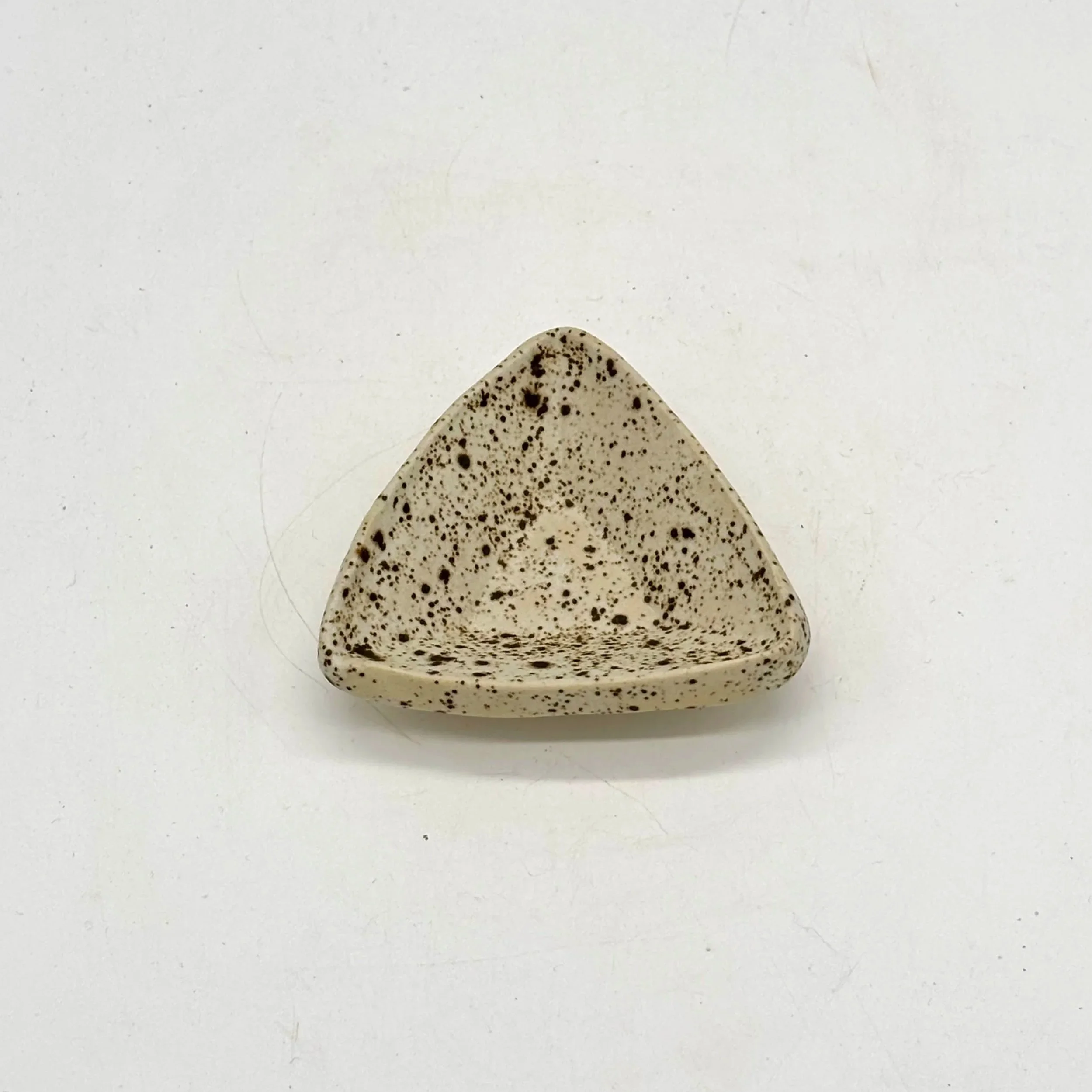 White Speckle Tiny Triangle