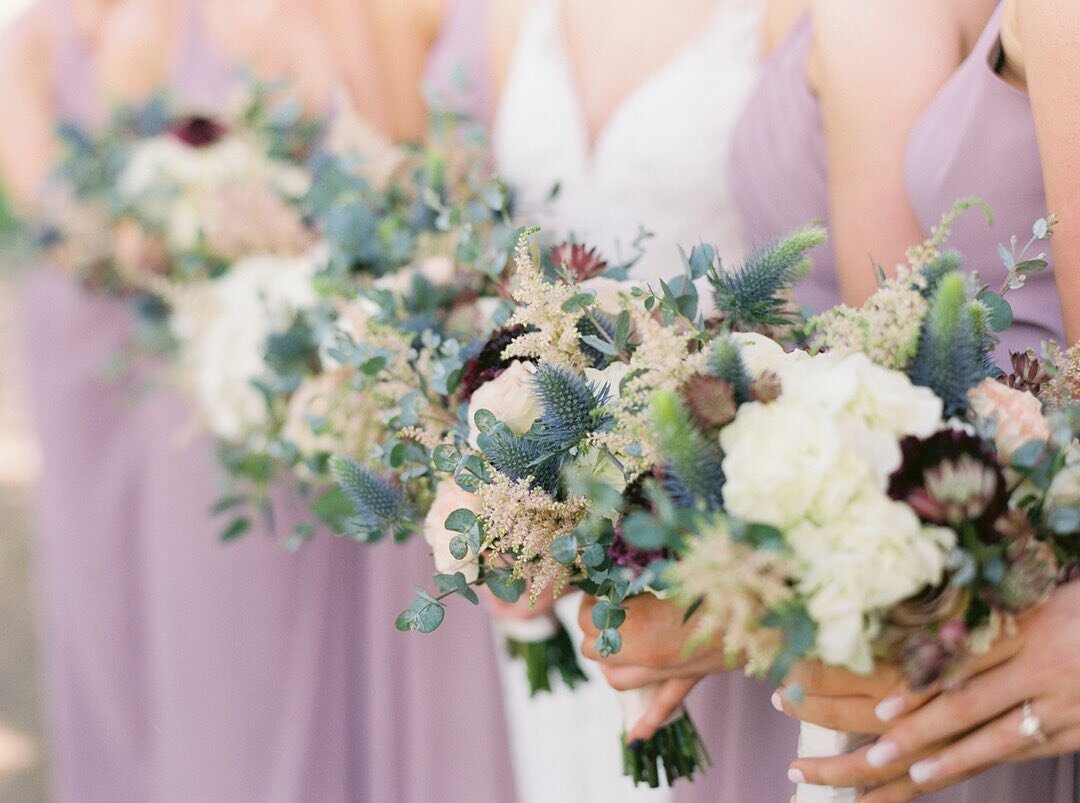 Maybe it&rsquo;s because purple is my favorite color, but Angela&rsquo;s bridesmaid bouquets have been some of my very favorites this year.

I&rsquo;ve loved getting to photograph more beautiful florals by @afloralaffairmo this year.