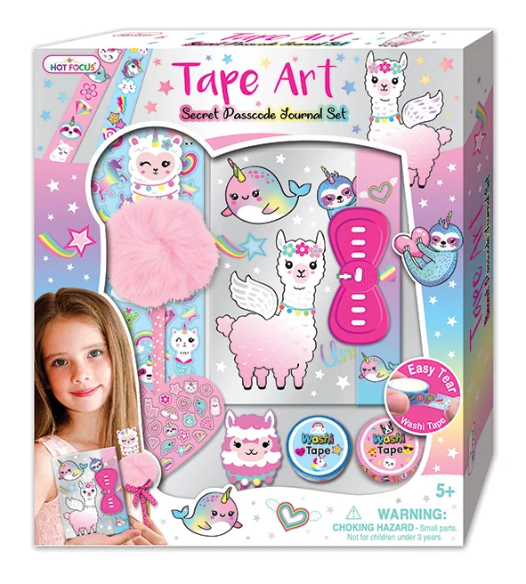 Tape Art Secret Passcode Journal