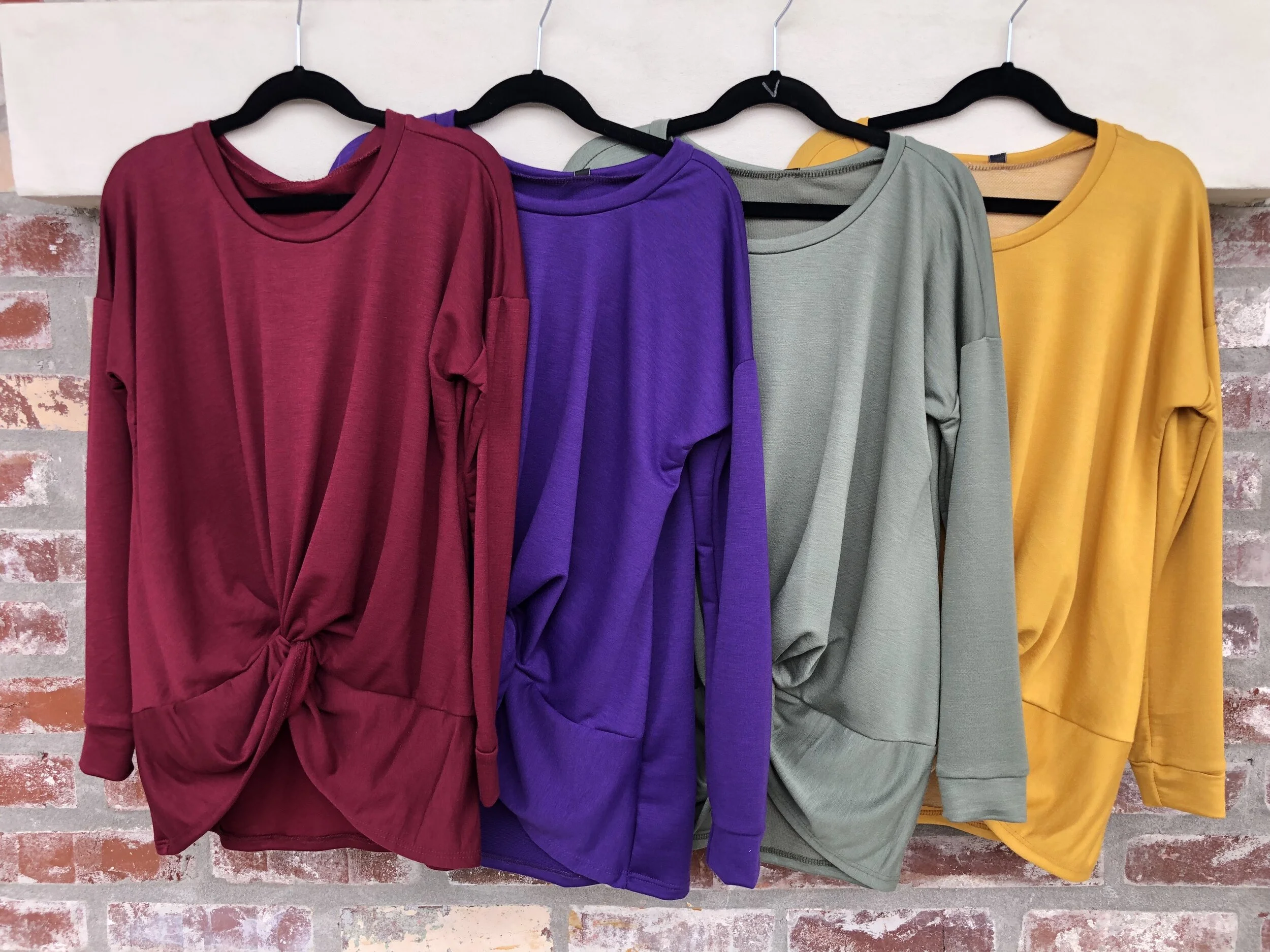 French Terry Knot Top