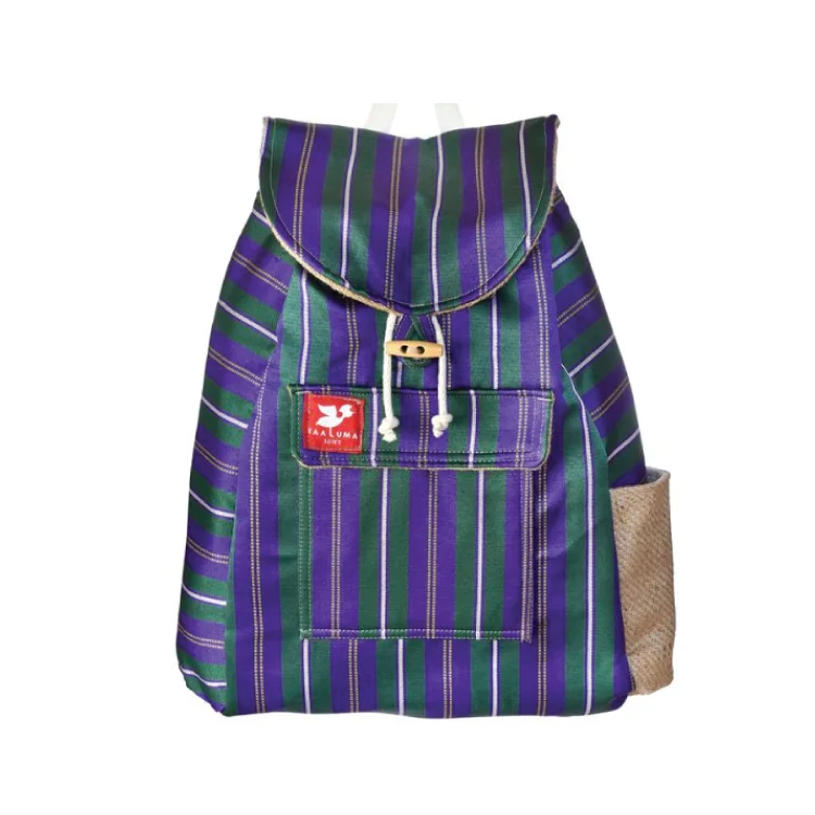 Purple Stripe Backpack