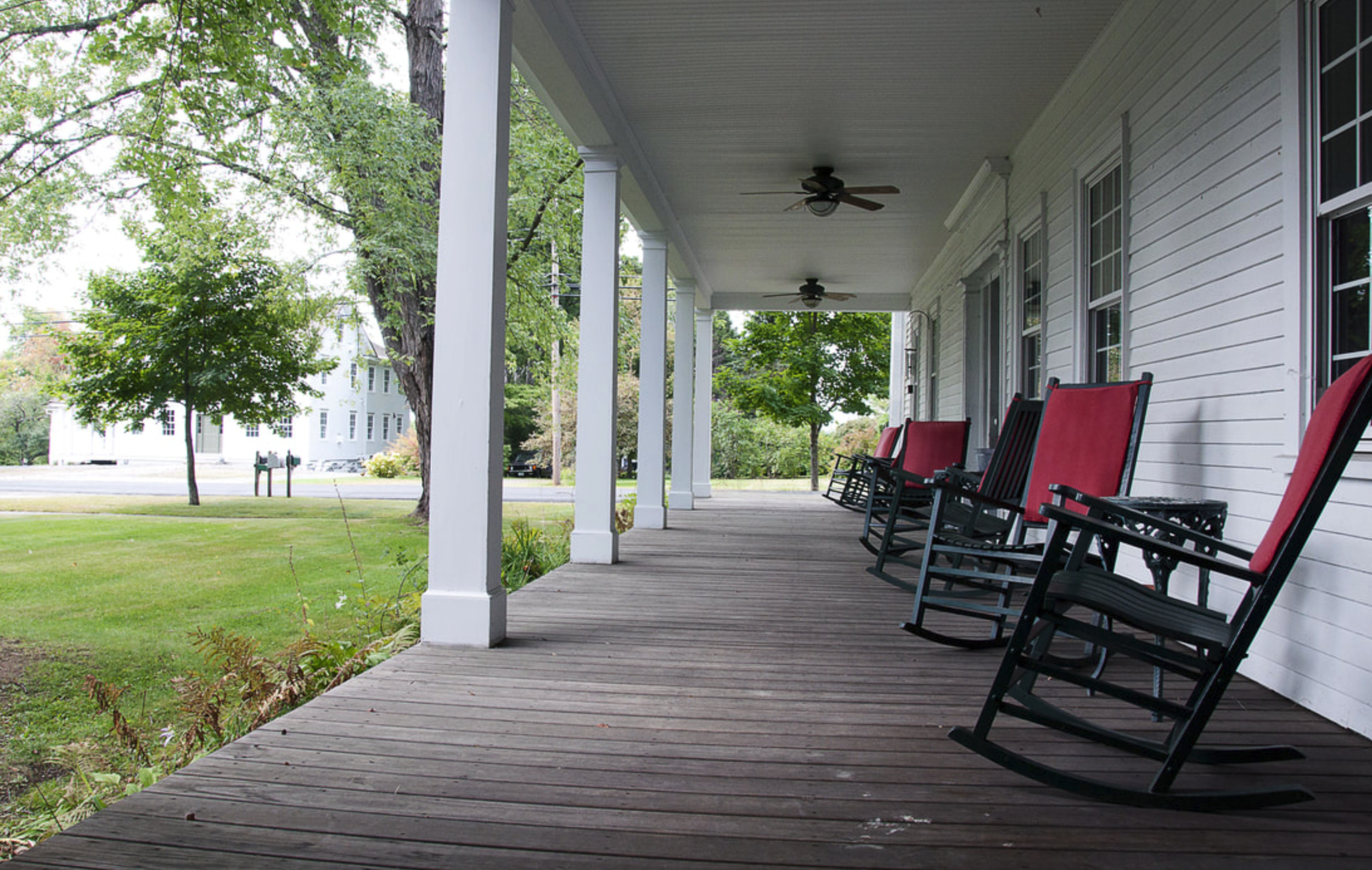 Perfect porch setting on a summer night