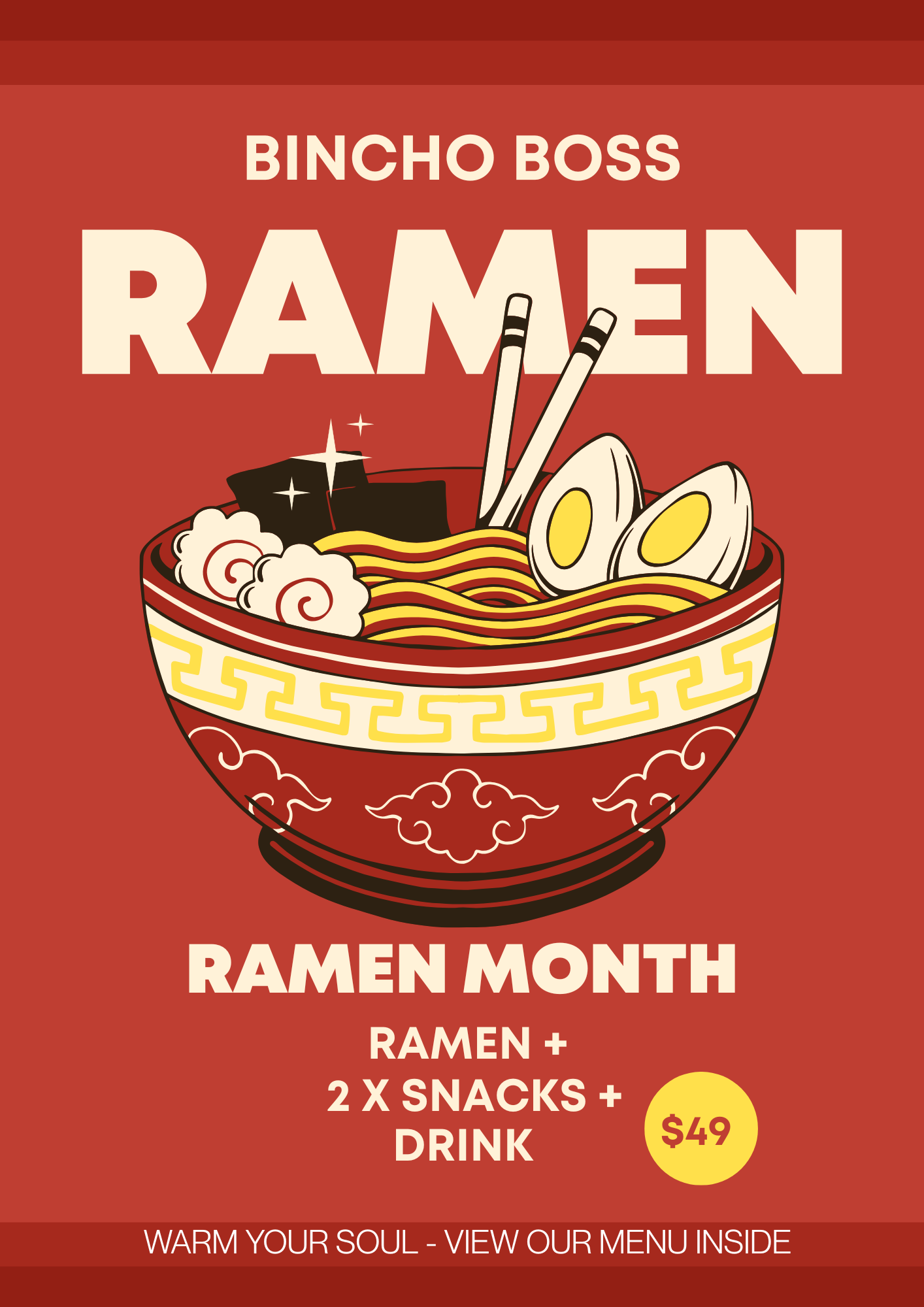Bincho Boss Ramen Month