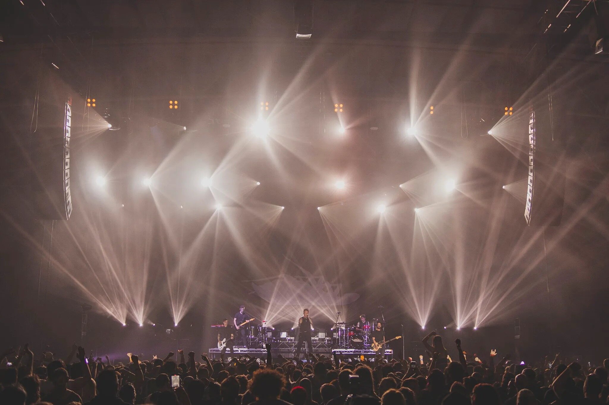 || Papa Roach Auckland Show ||

Earlier in the week we had the pleasure of providing audio and lighting for the Papa Roach Show at The Trusts Arena. Support was from the epic band The Used, as well as local legends Villainy. 
We also had The Used doi