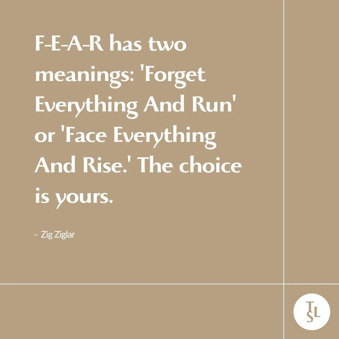 F-E-A-R has two meanings: 'Forget Everything And Run' or 'Face Everything And Rise.' The choice is yours.

All of us face fear. It&rsquo;s inevitable. Instead of flight, we can choose to fight. Fear can let us stand strong, and it can make us identif