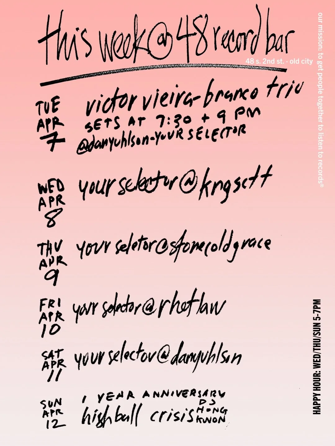 Our mission: To get people together to listen to records.&reg;️