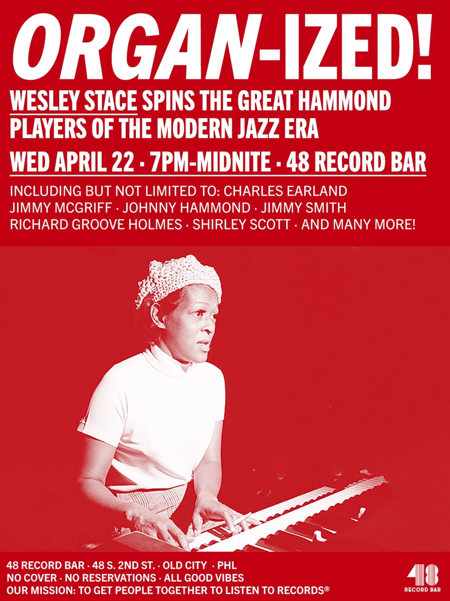 We&rsquo;re super excited to go deep with @wesleystace on one of our most beloved carve-outs in all of jazz &mdash; Hammond-organ-driven soul jazz! So many of the great innovators and influences on the craft cut their teeth right here in Philly, and 