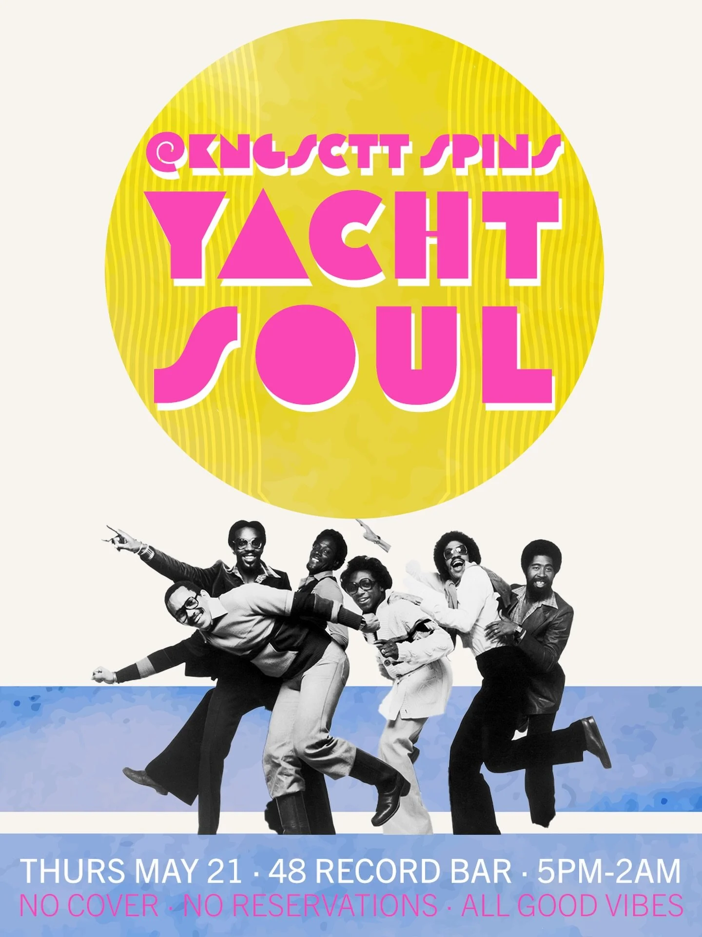 This Thursday night, for the first time ever, @kngsctt plays yacht soul, the genre that influenced yacht rock, everything in between, and after. Do attend!

Our mission: To get people together to listen to records.&reg;️