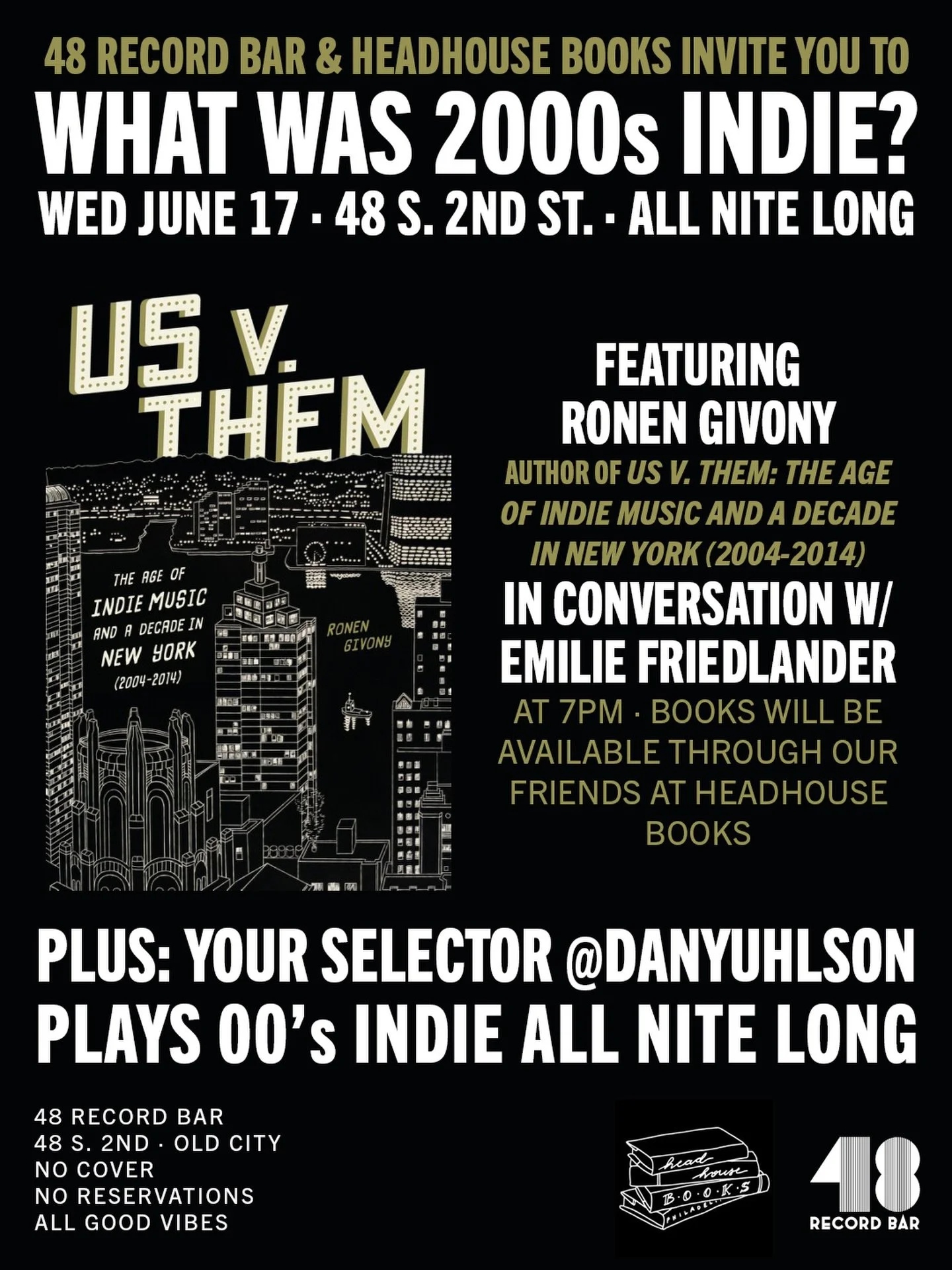 Naughty aughties, you know who you are! Please join us for this special event celebrating and talking about the new @us.v.them.bk with a whole buncha friends!

Ronen Givony is the founder of Wordless Music, an orchestra and concert series that has wo