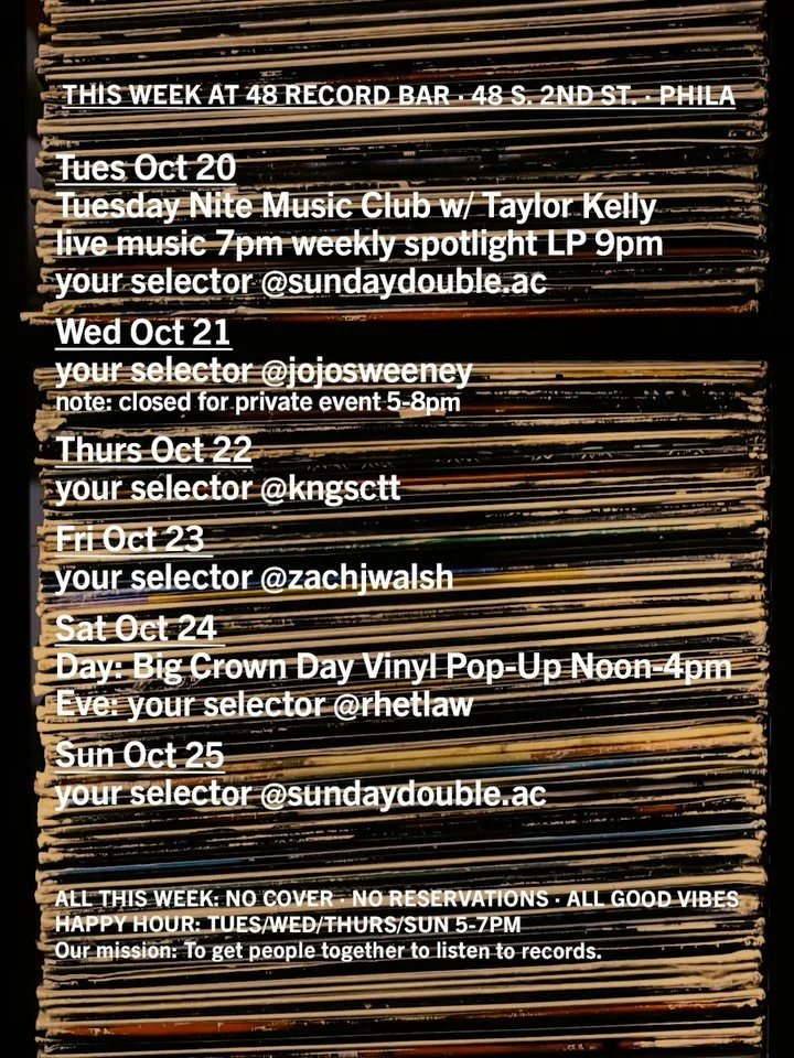 Our mission: To get people together to listen to records.&reg;️