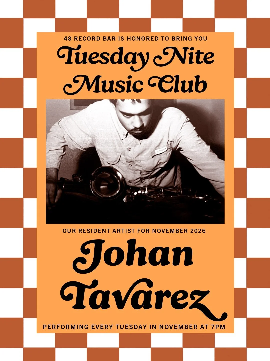 November belongs to @johantava! Folks, we are quite excited indeed to bring you Johan&rsquo;s deeply vibe-orientated stylings every ding dang Tuesday in the autumnal power season month of November! Do join us each week for a 7pm session followed by a