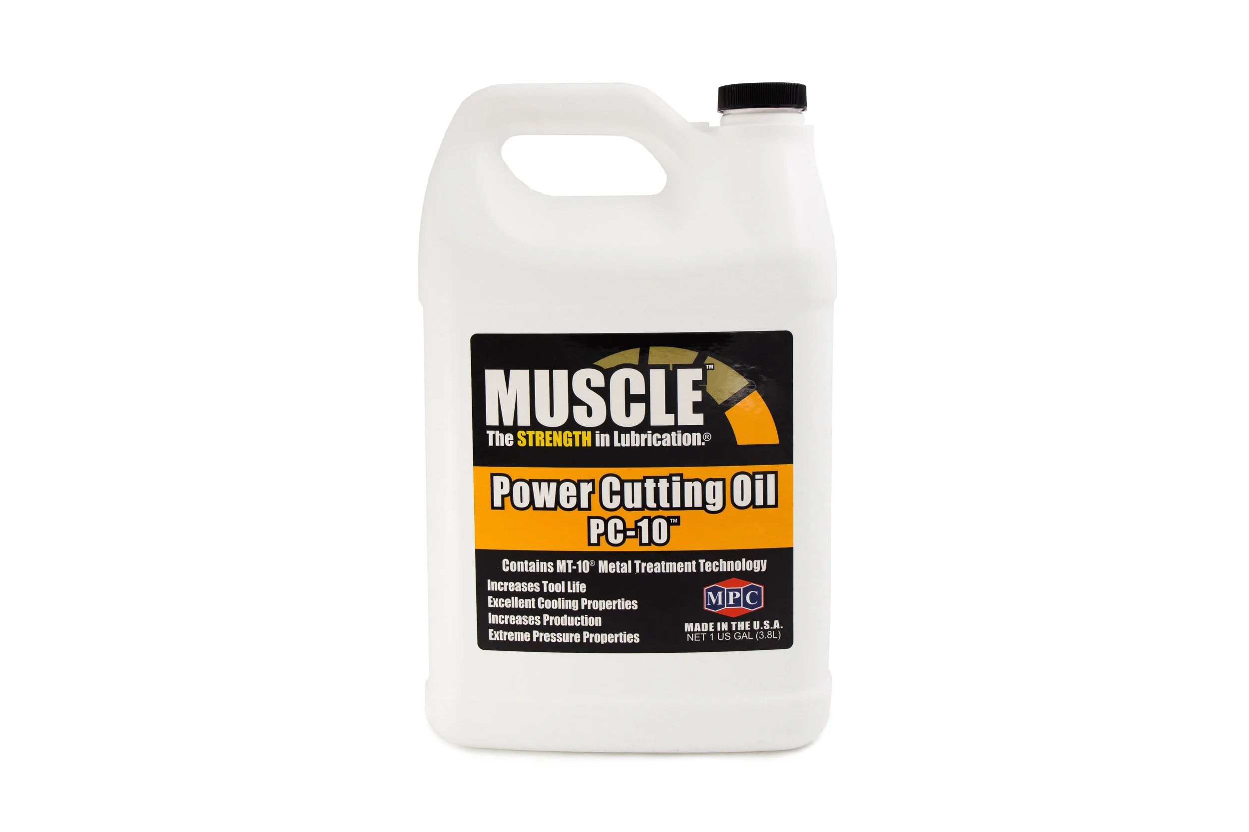 Power Cutting Oil PC-10™ PC-10™ is used in a wide range of cutting and drilling applications and is specifically designed for dual functionality: Use full-strength or as a supplemental additive to the existing insoluble oil. Learn More >>