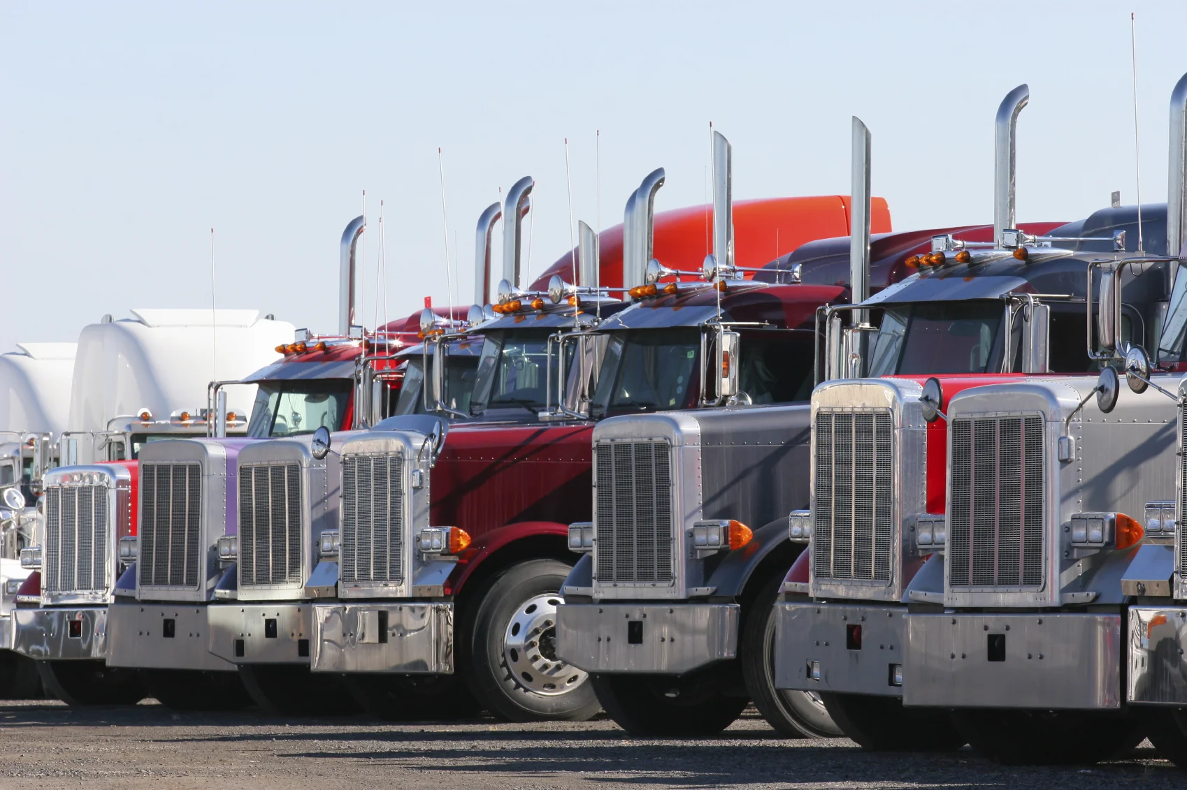 Heavy-duty diesel trucks representing fleet and commercial diesel applications.