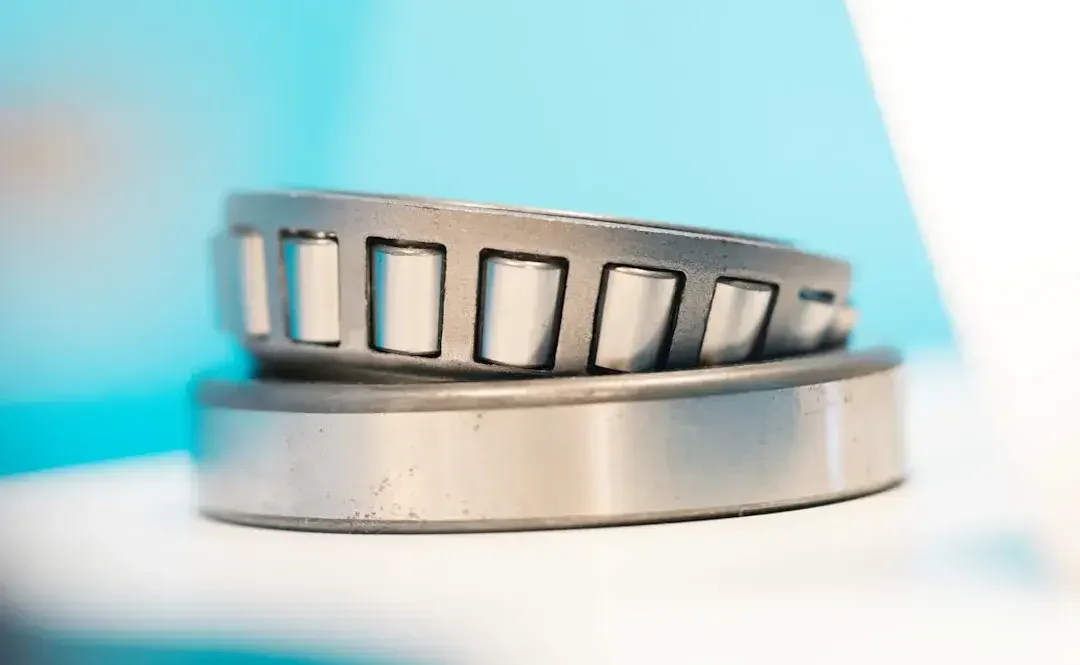 A Clean Metal Bearing That Represents a Bearing That Was Not Overgreased.