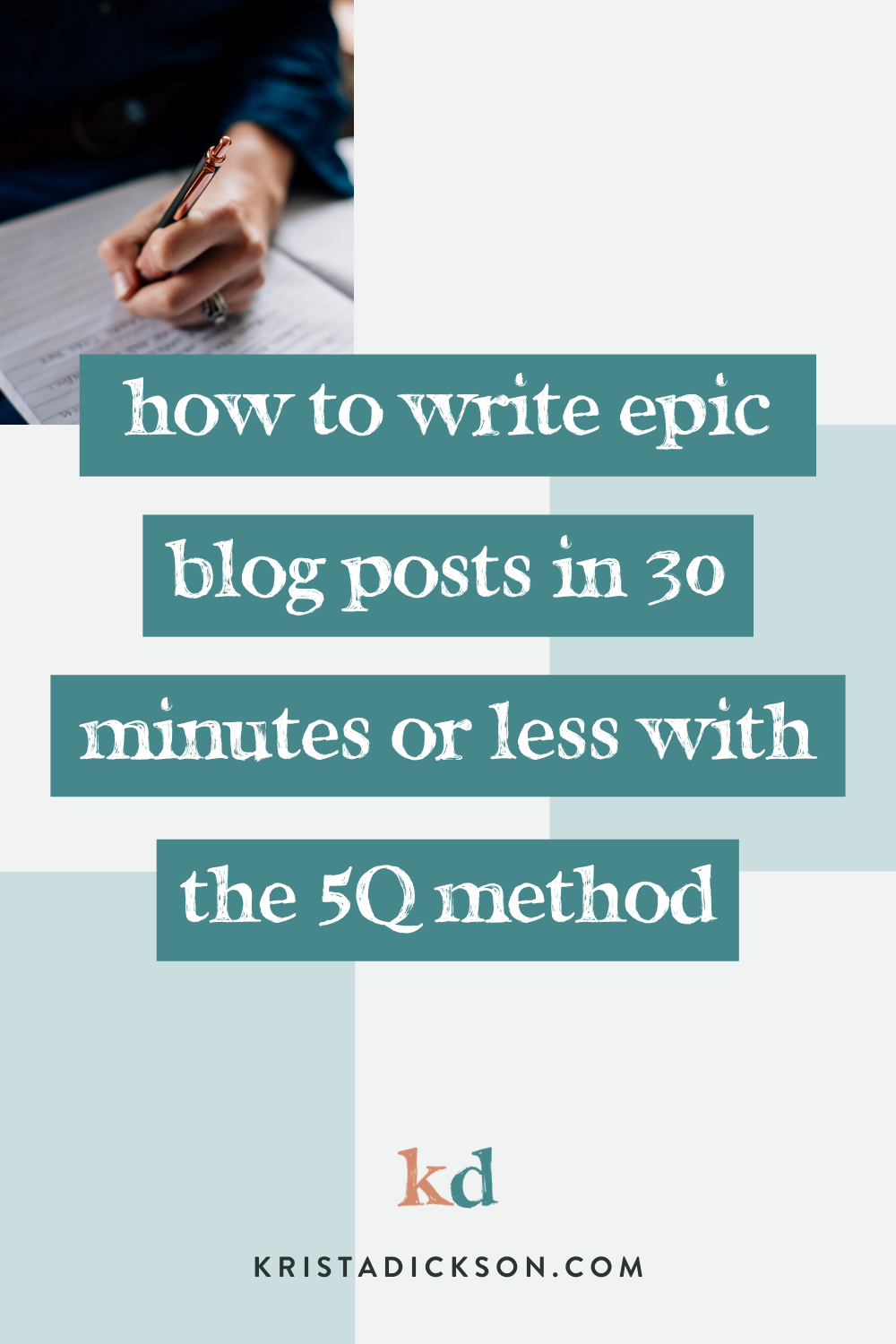 How to Write Epic Blog Posts in 20 Minutes or Less with the 20-Q