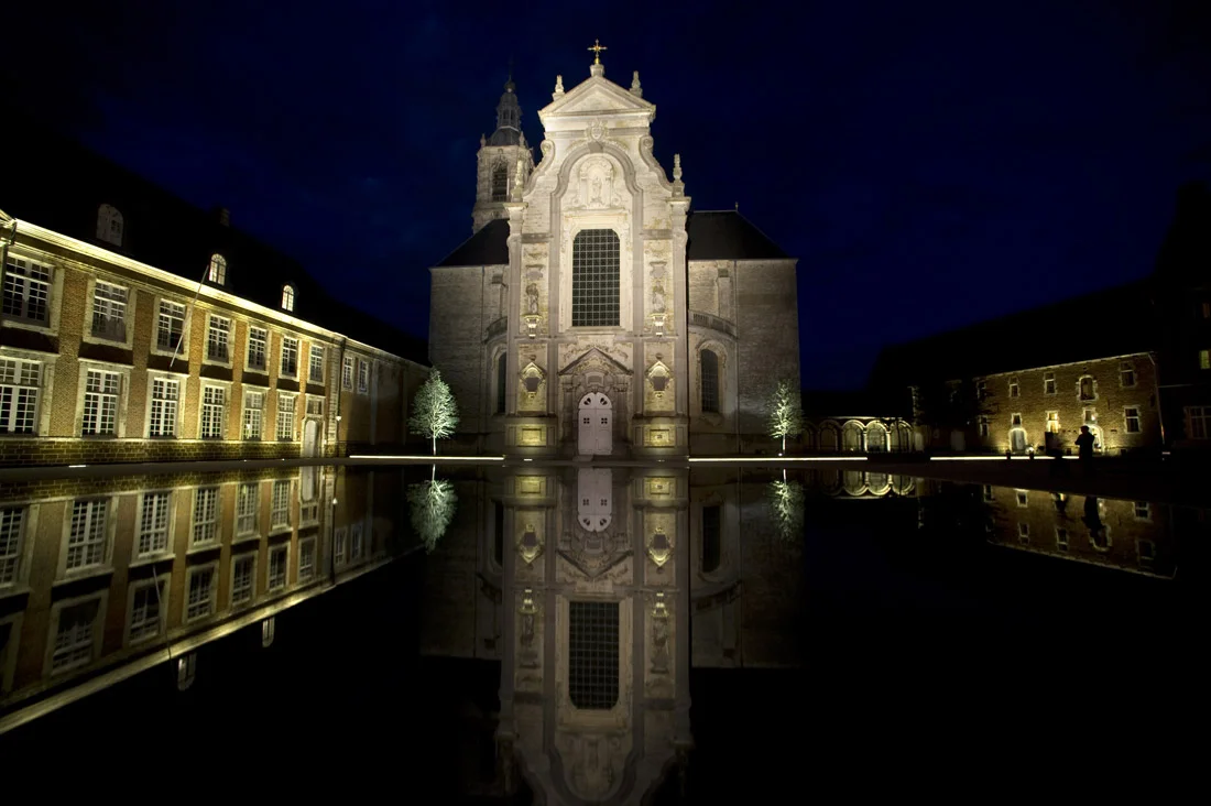 The heart of the Averbode Abbey, a baroque church which was completed in 1672