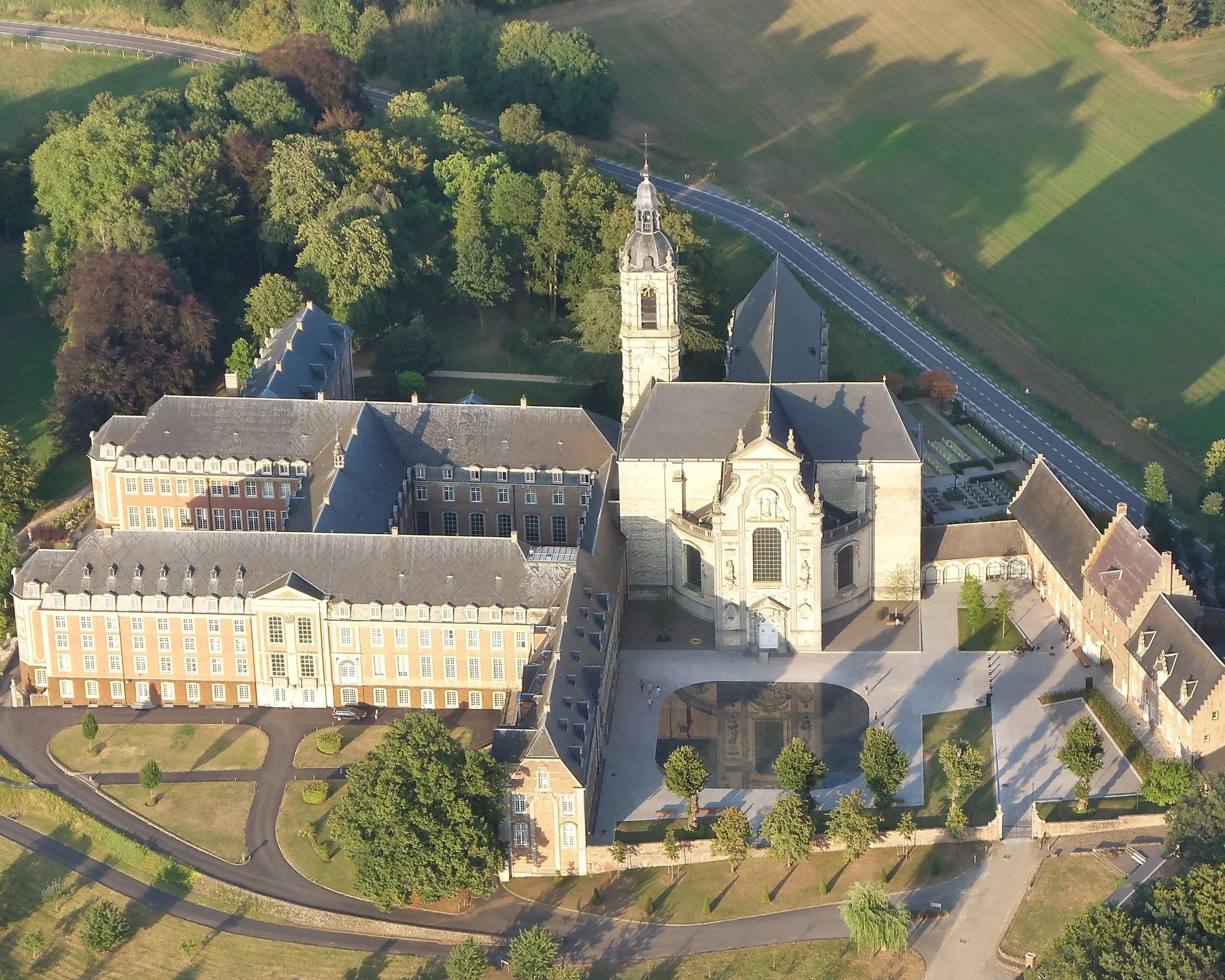 Averbode Abbey from above