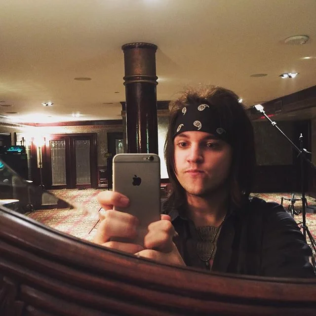 A little mirror selfie of our singer @zacharyscottrutter from behind the scenes of our music video The Wayside! We rented out the whole downstairs of the historic, &quot;haunted,&quot; and badass Driskill Hotel in downtown Austin. This was a test for