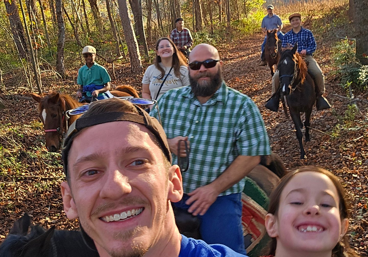 It was a beautiful day for a ride with family