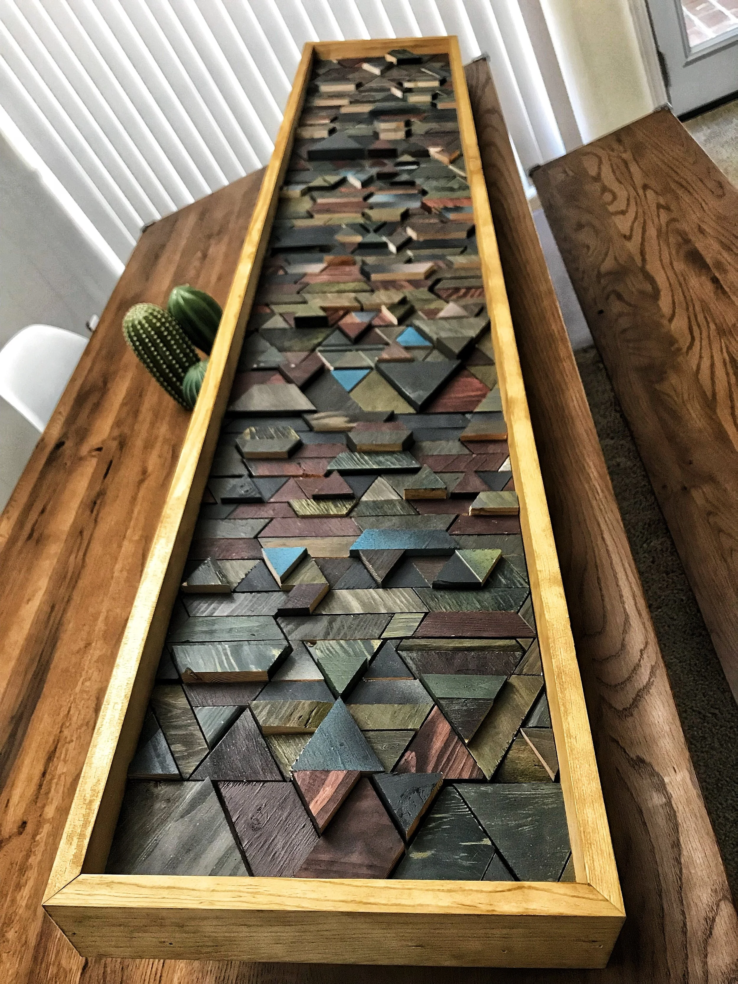 Group Effort - Geometric Wood Mosaic
