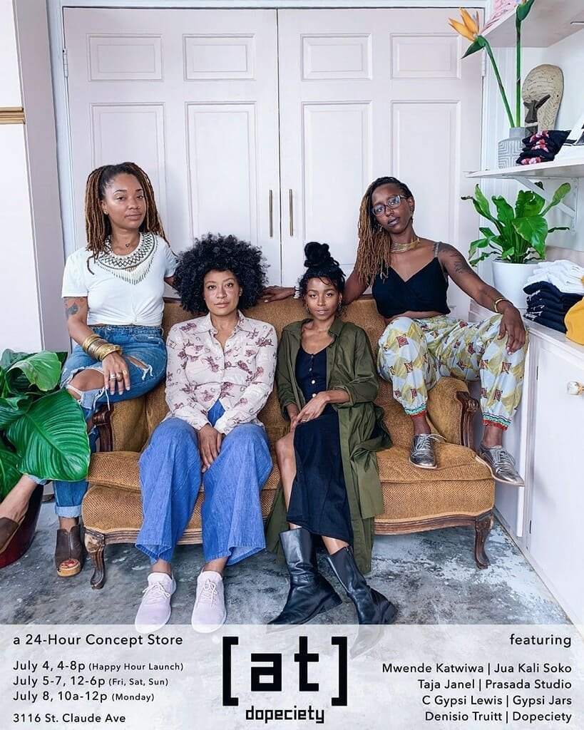 hiii. if you're in New Orleans for #EssenceFest or just cuz this weekend and wanna shop #GypiJars and other curated things from cool ppl come by the @dopeciety show room this weekend! (we may be doing a soft launch of our new branding 👀) check the t