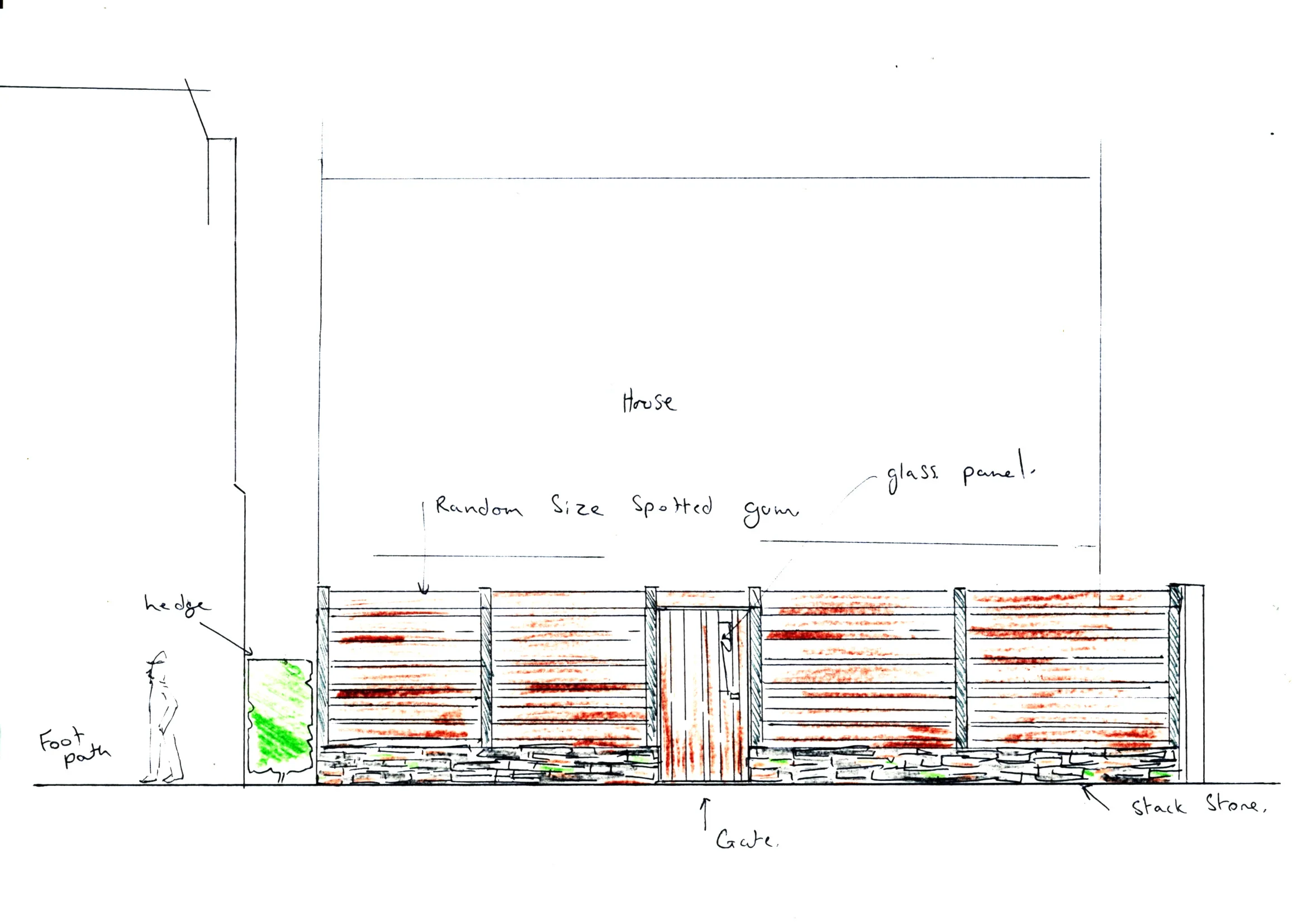 Timber fence with stack stone.jpeg