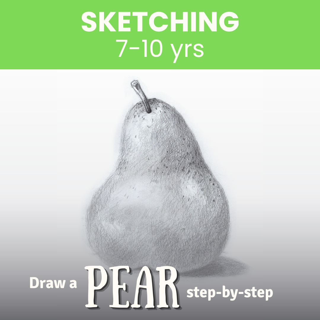 Trial class for Sketching: Draw a pear step-by-step