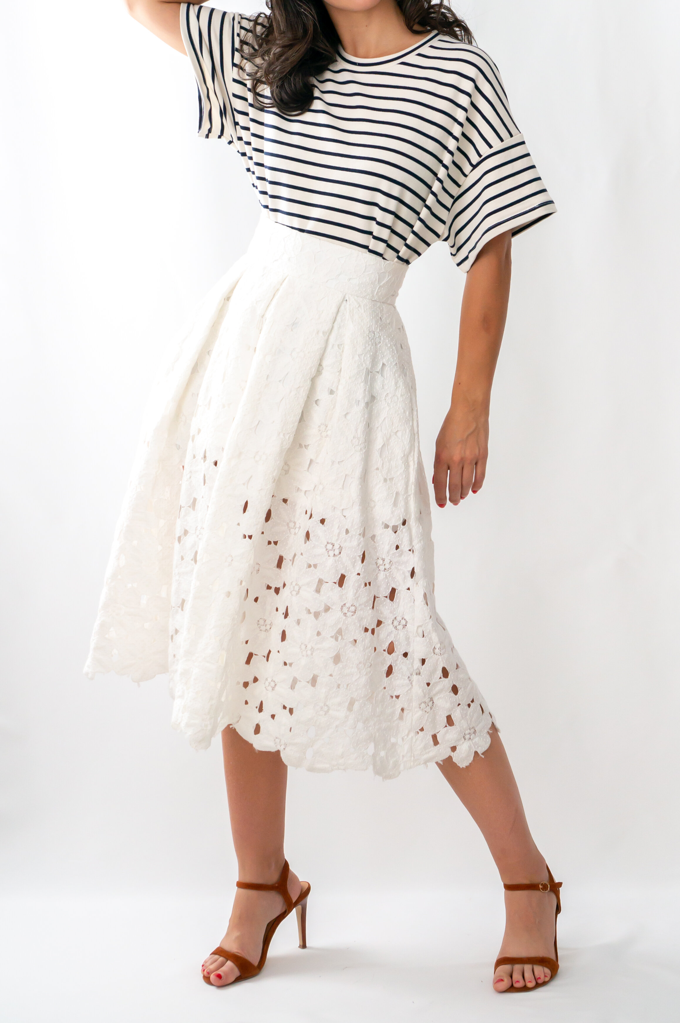 Buy Formal Knee Length Skirt Midi Linen Skirt Casual Skirt With Online in  India  Etsy