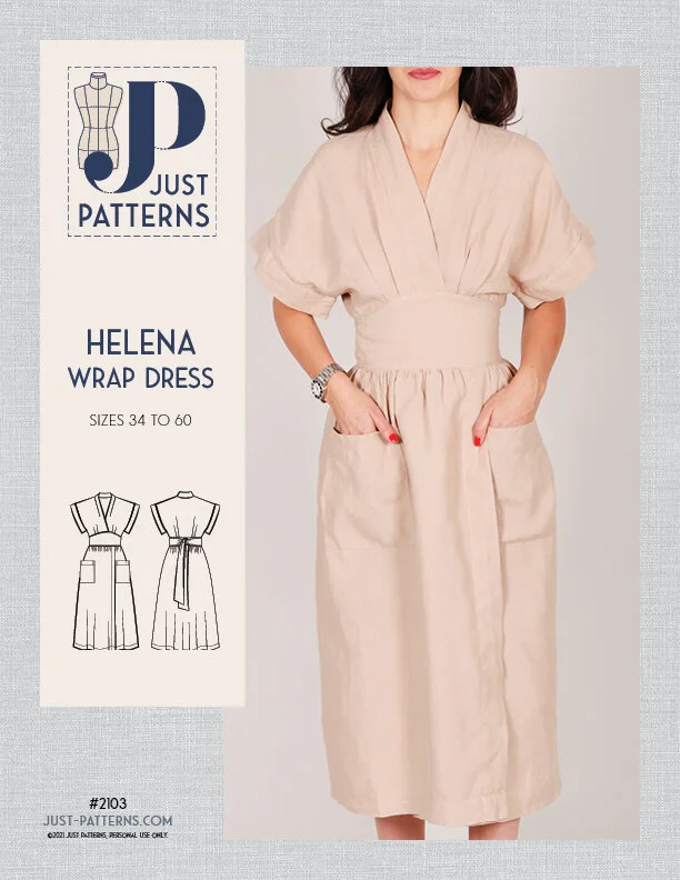 patterned wrap dress