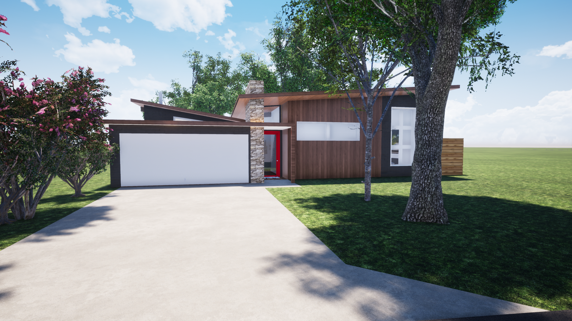 Our original interpretation of what the client wanted when they said “Modern”