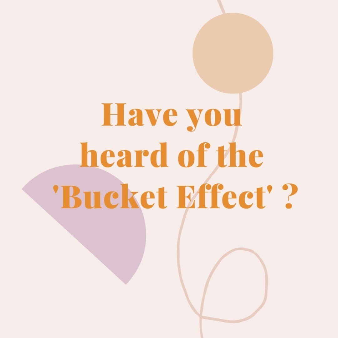 What is the 'Bucket Effect' 🤔⁠
⁠
The main idea is that each person has a bucket. As the level of water in the bucket increases, the load that you have to carry also increases. ⁠
⁠
There comes a point where there is no more room in the bucket and it 