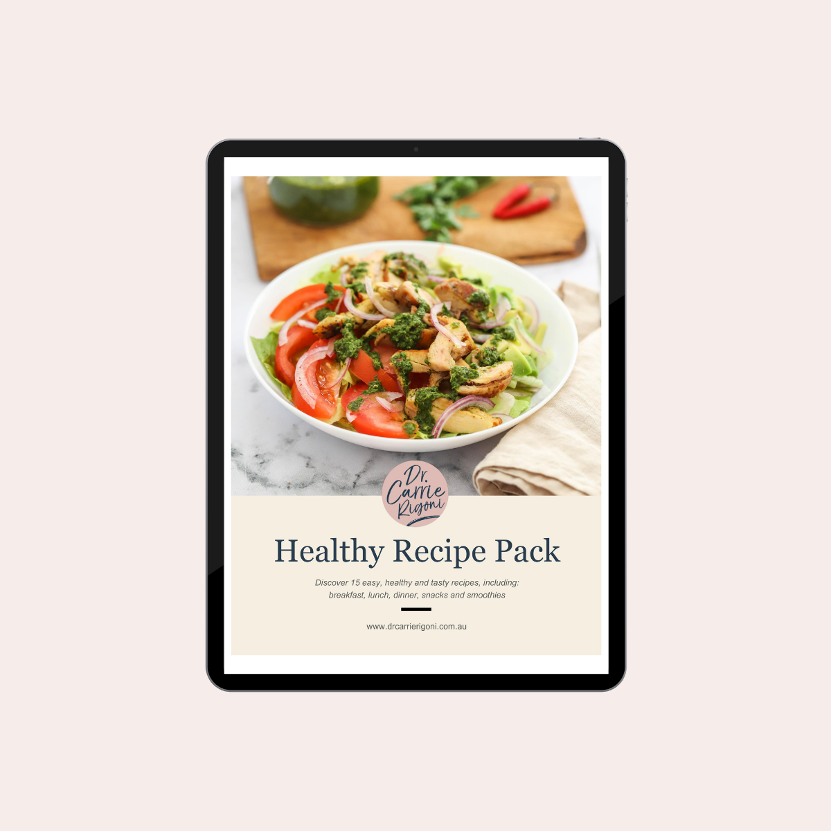 Meal plan recipe pack