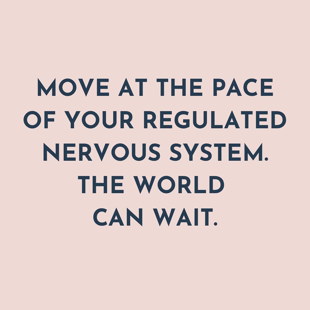 We often prioritise the rest of the world over our own wellbeing (hello, people pleasers!). 

It&rsquo;s common when we are constantly hovering in the sympathetic state - fight &amp; flight become our default [which can look like urgency, an inabilit