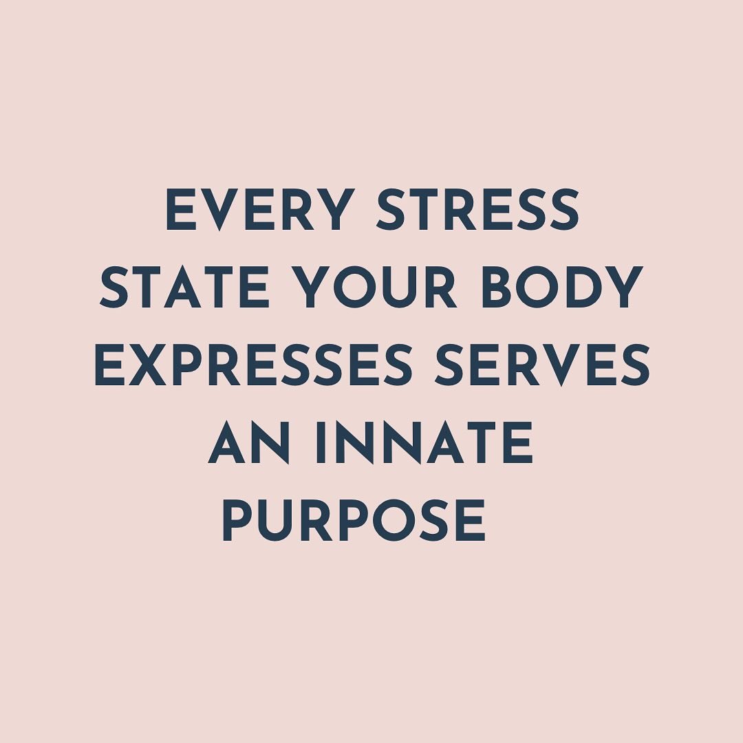 Are you comfortable sitting in any stress state, and accepting it for what it is (an innate nervous system response to the environment)? 

Or does moving through each state trigger more dysregulation in your system because you &ldquo;should&rdquo; be