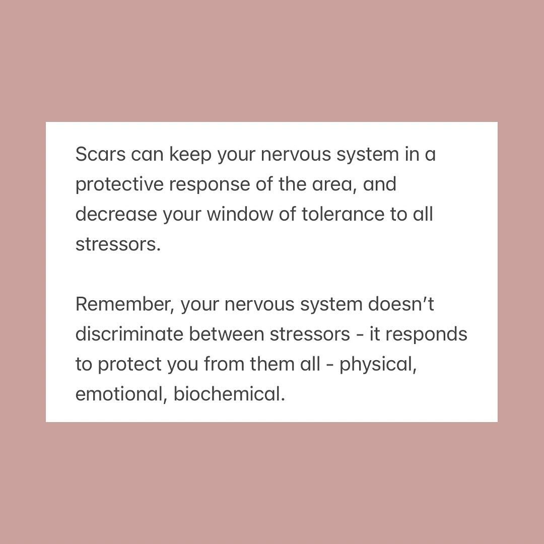 Do you have scars keeping your nervous system in a protective state? 

This can re-trigger the trauma cycle in your nervous system, and decrease your window of tolerance. 

You don&rsquo;t have to put up with it! 

Join us on May 26th to learn how to