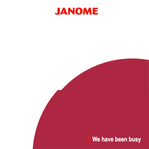 We have been busy Motiongraphics | Janome