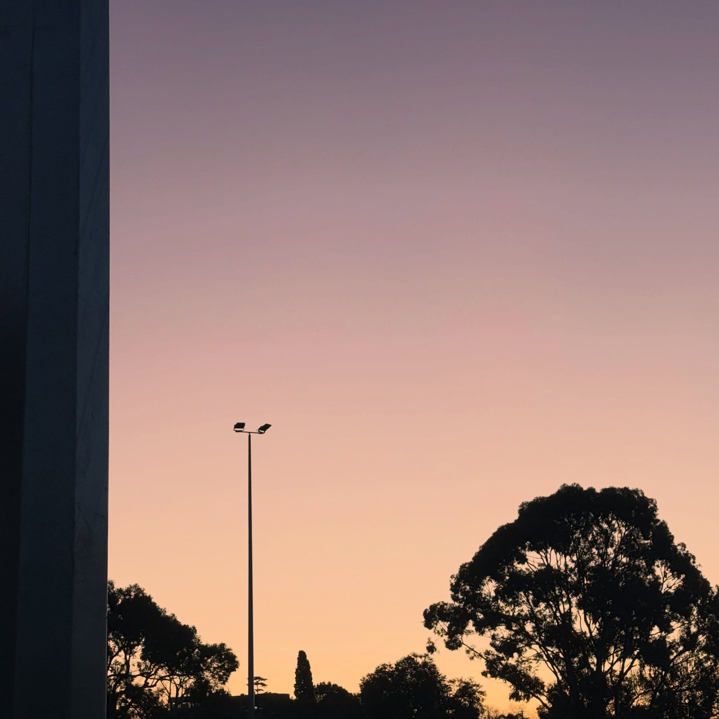 Sunset.