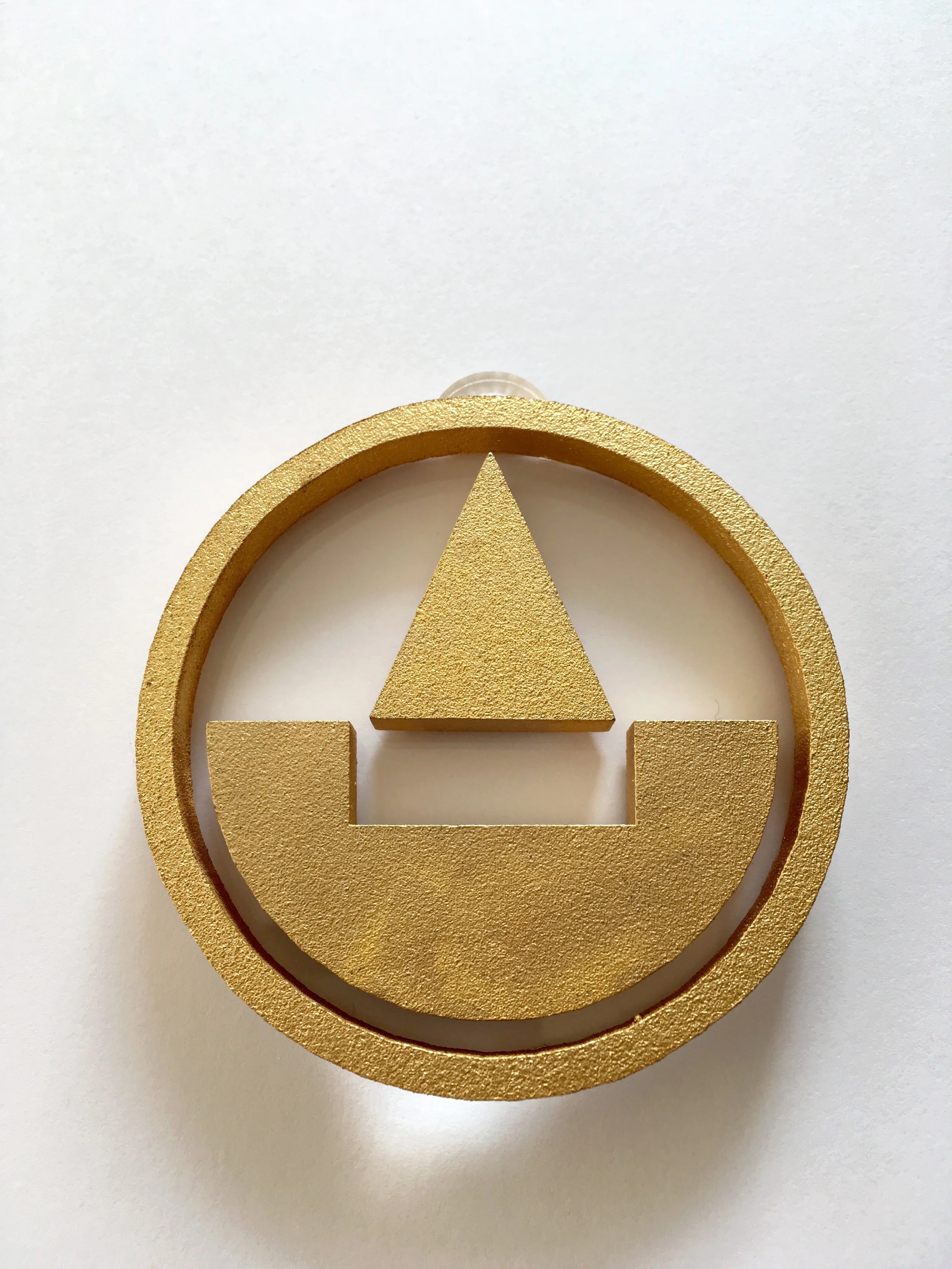  Custom 3D-printed pendant commissioned by British band   The Magnetic North for the launch of their album  Prospect of Skelmersdale  (2016) 