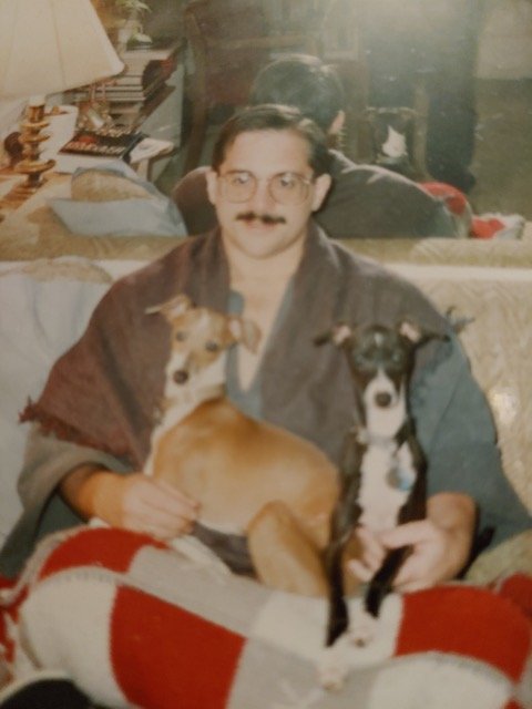 Raymond with dogs 