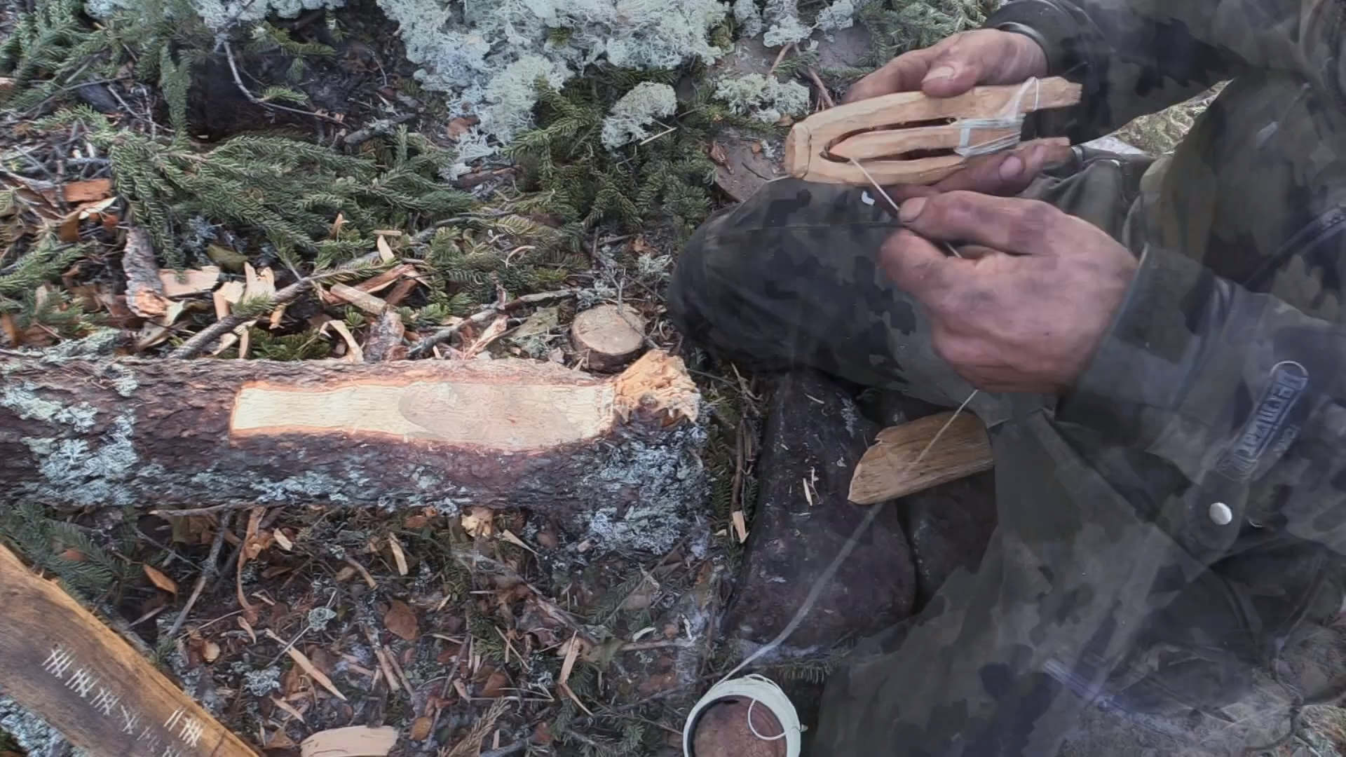 Winding up a net needle