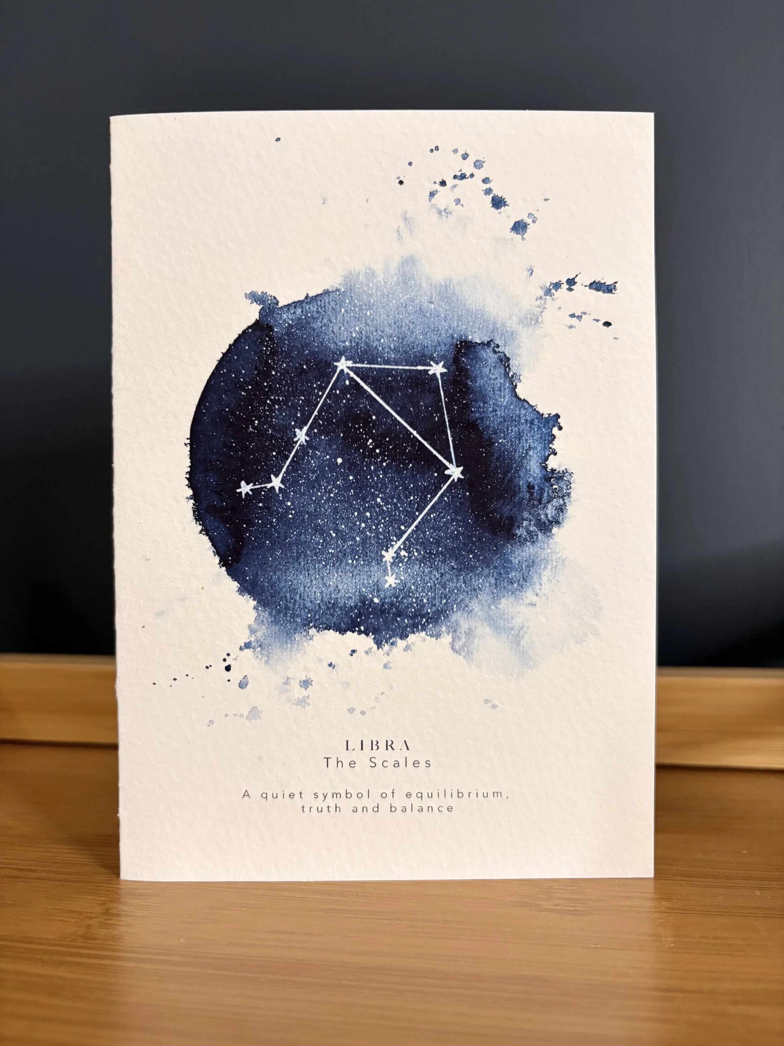 Libra | The Scales – A6 Keep & Frame Greeting Card (Zodiac Constellation Collection)