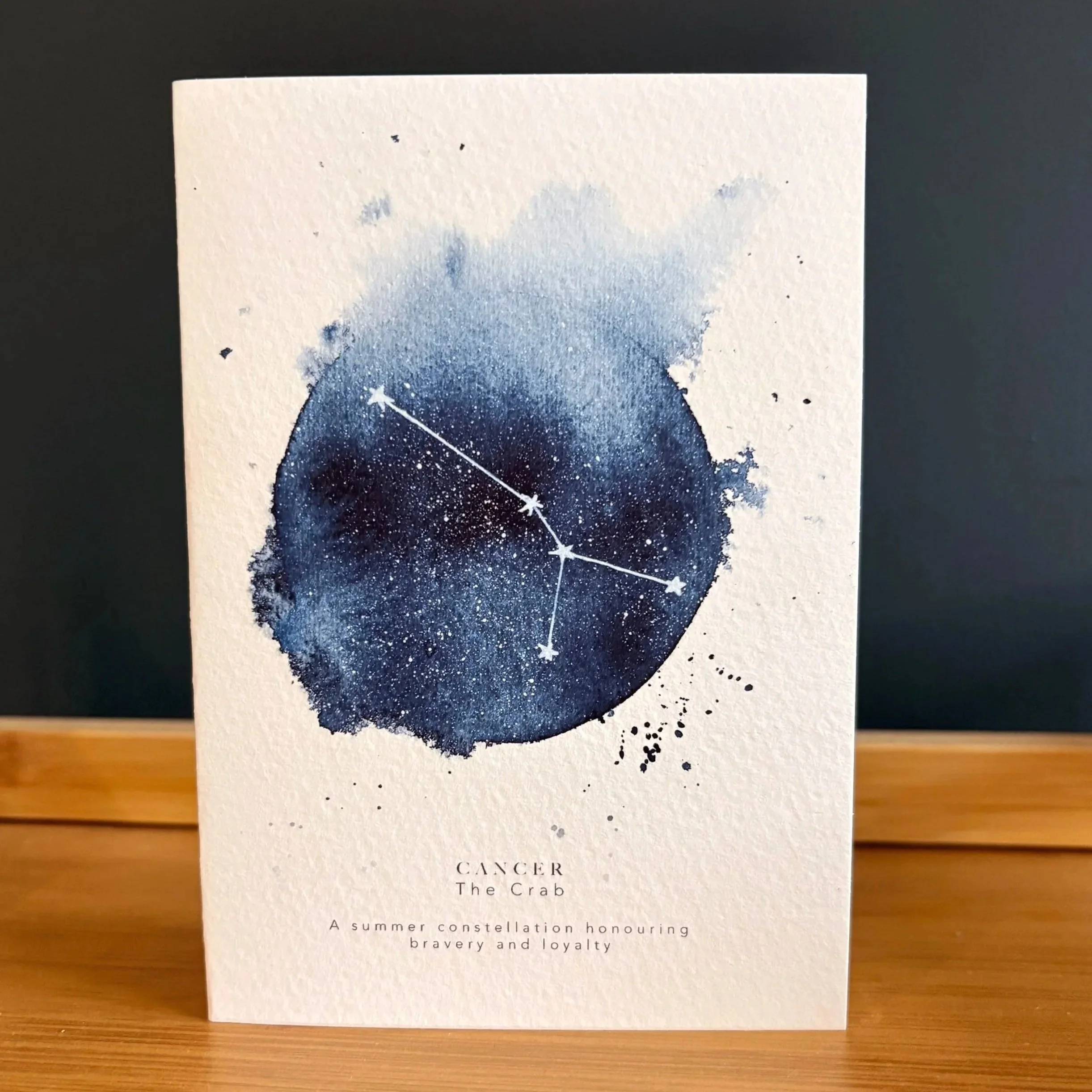 Cancer | The Crab – A6 Keep & Frame Greeting Card (Zodiac Constellation Collection)