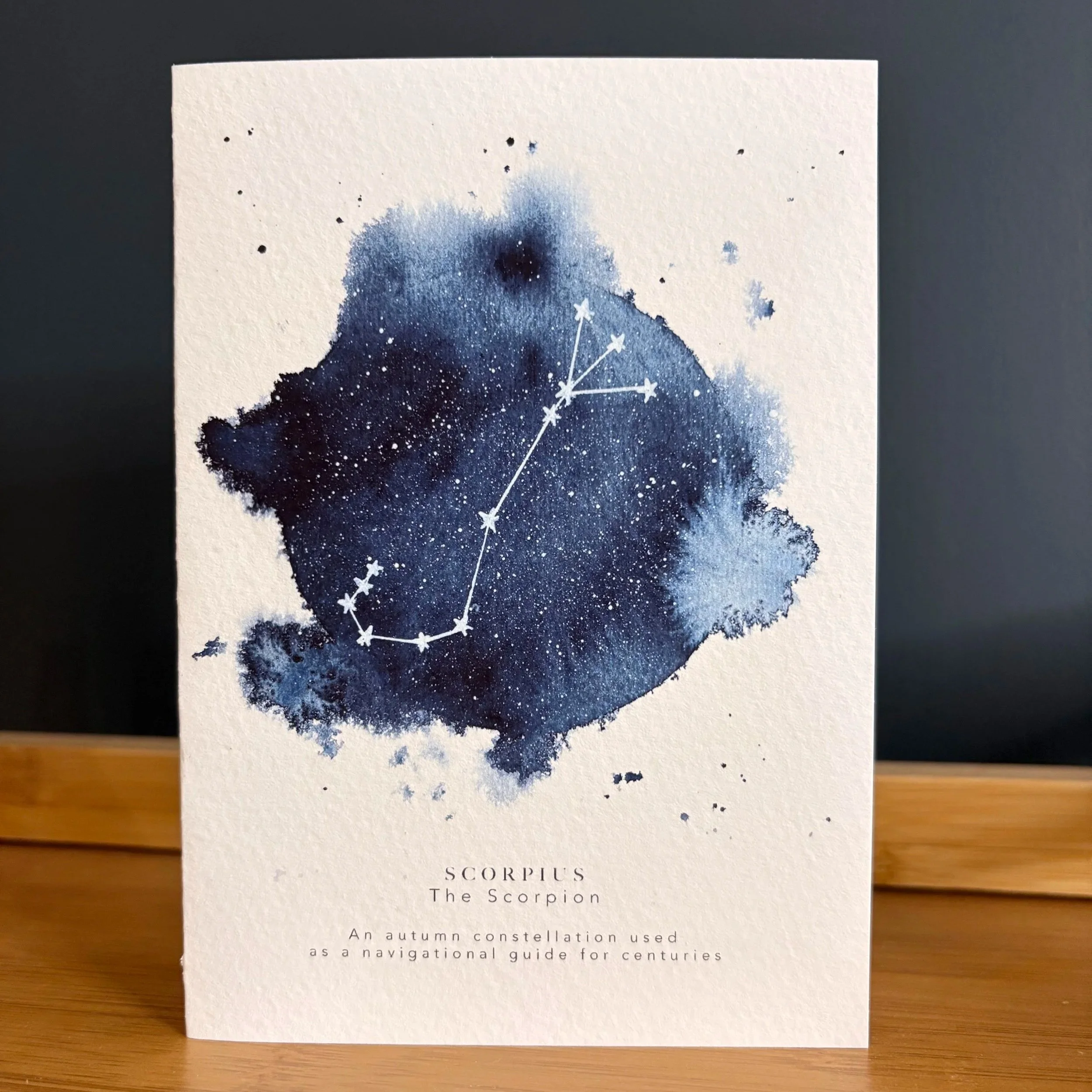 Scorpius | The Scorpion – A6 Keep & Frame Greeting Card (Zodiac Constellation Collection)