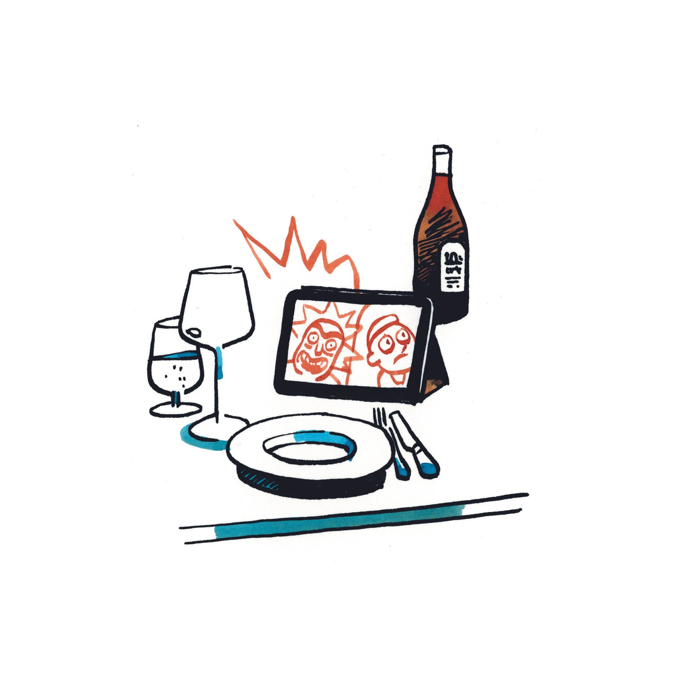 Feierabend (original drawing)