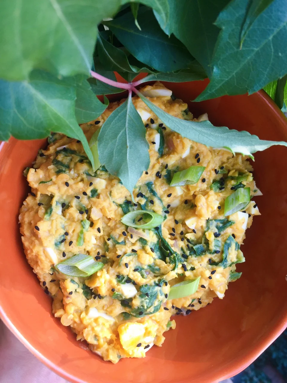 Eggy Lentil-Spinach Spread