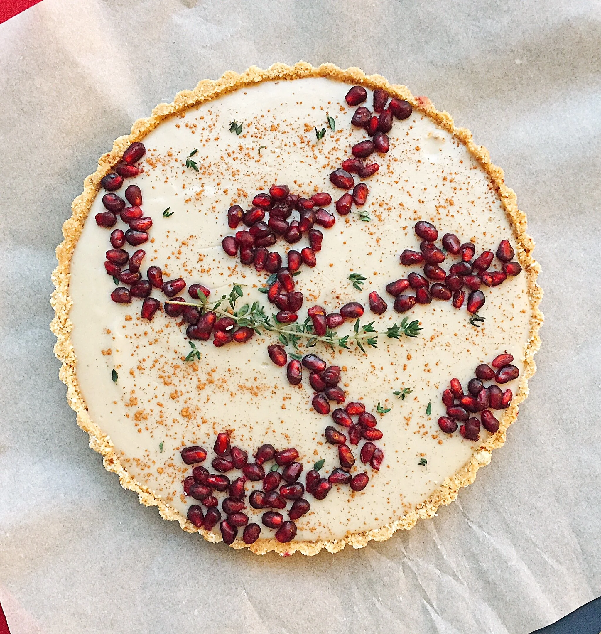 Thyme &amp; Cinnamon-Infused Milk Custard Pie