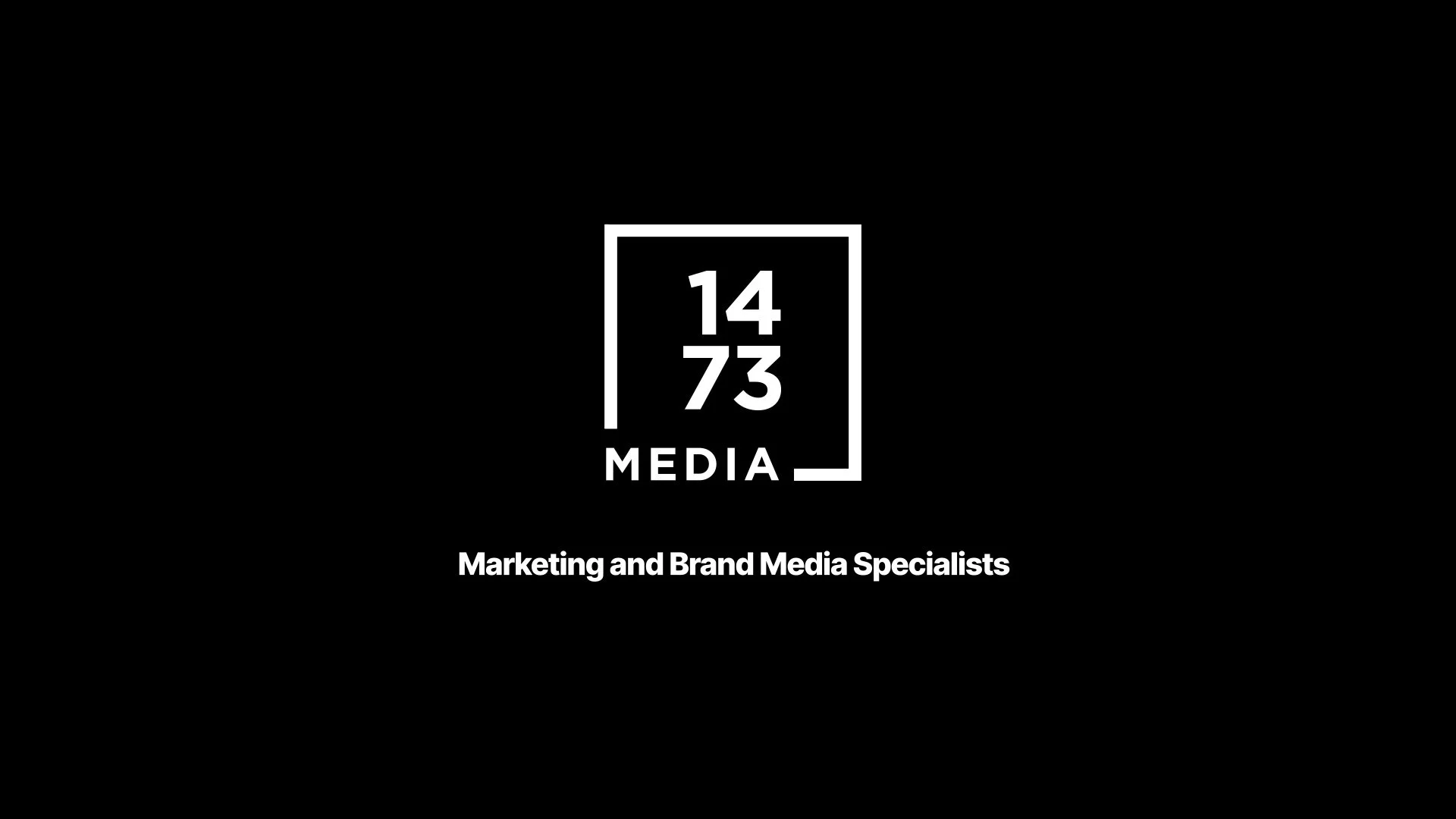 Logo animation for 1473 Media - black