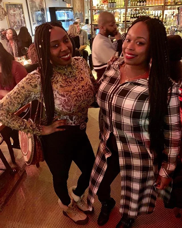 2Queenz out and about in Harlem!! 💜💜